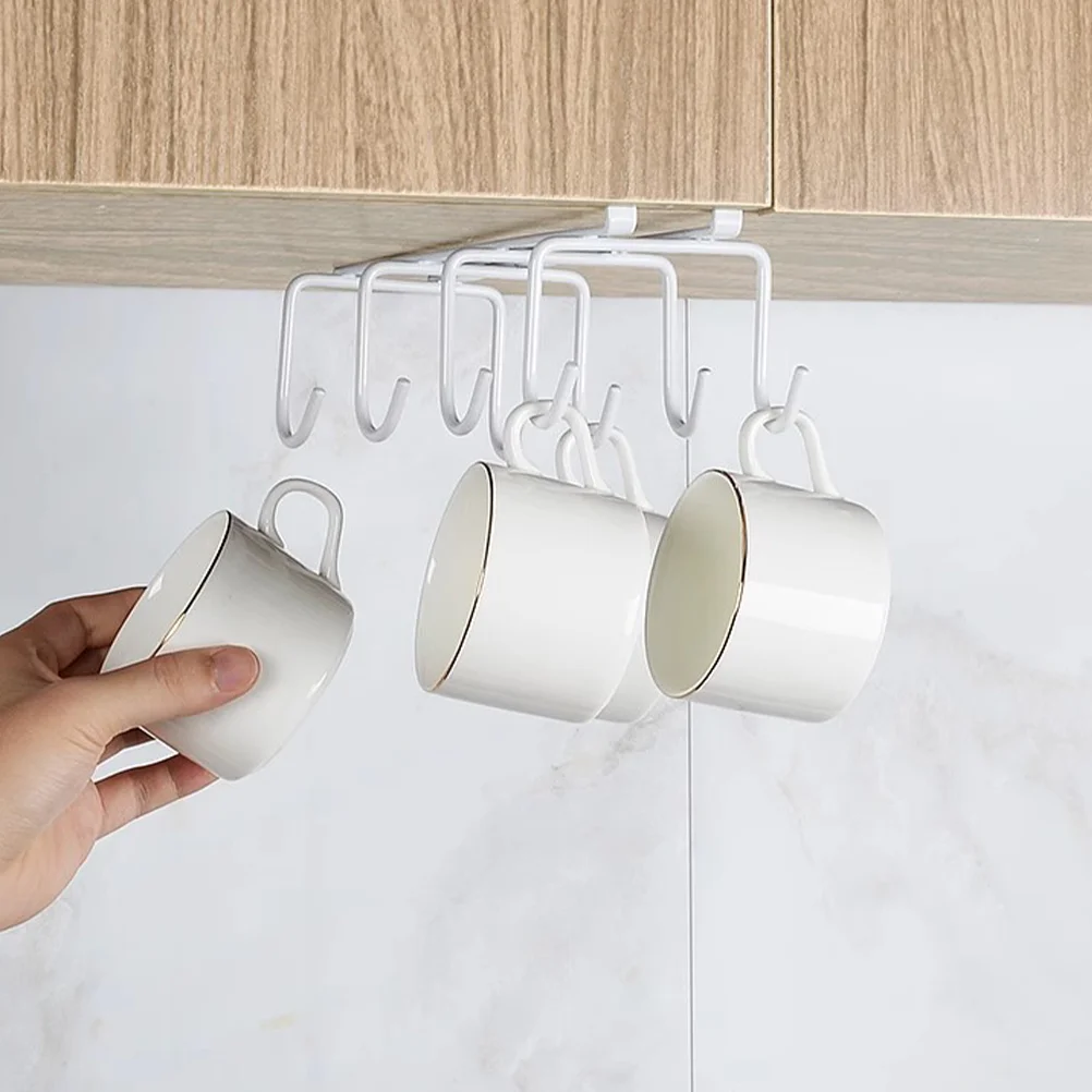 

Kitchen Supply Bottle Holder Under Shelf Cup Drain Rack Cabinet Space-saving Household Iron Bottle Drying Mugs