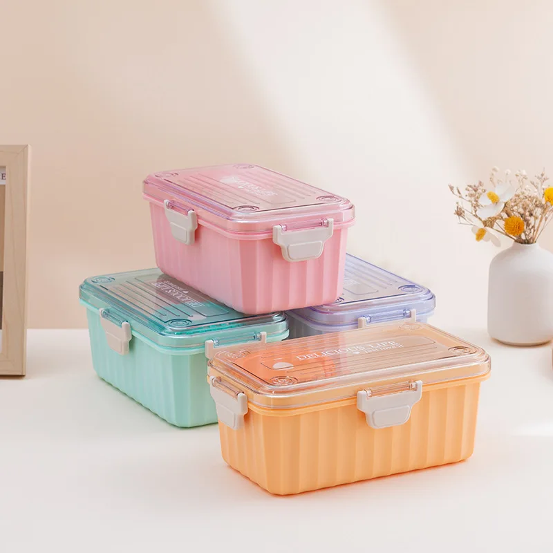 

Kids Bento Box Leakproof Lunch Containers Cute Lunch Boxes for Kids Chopsticks Dishwasher Microwave Safe Lunch Food Container