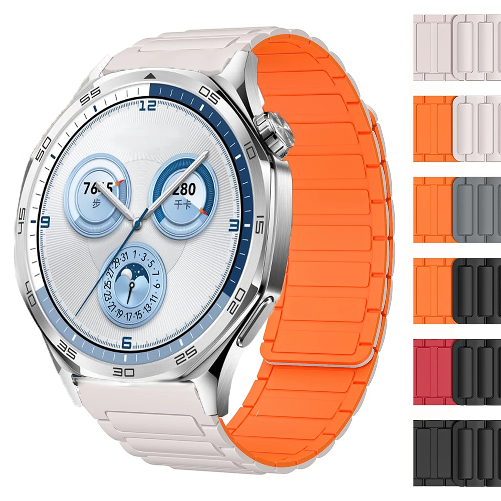Huawei Watch GT 5 4 46 Мм Силиконовый Магнитный Ремешок 22 Унисекс Для Умных Часов