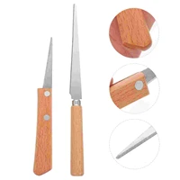 2pcs wooden handle fettling craft tools fettling for pottery sculpting ceramic polymer clay carving modeling