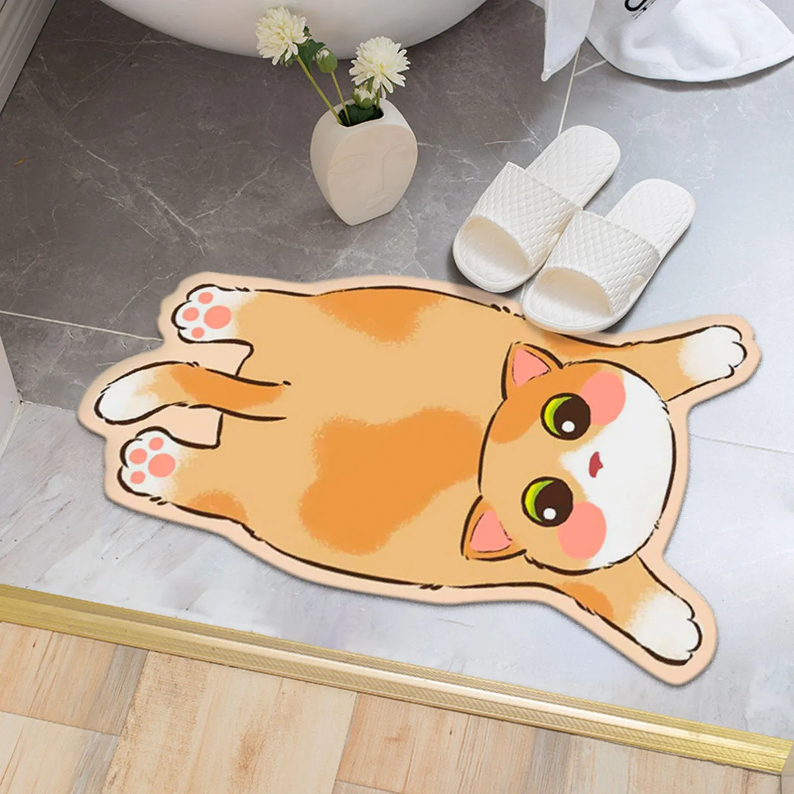 

Супермягкий бархатный ковер с кристаллами, пушистый ковер для спальни, современный домашний ковер с милым котом для зоны h, железный ковер д...