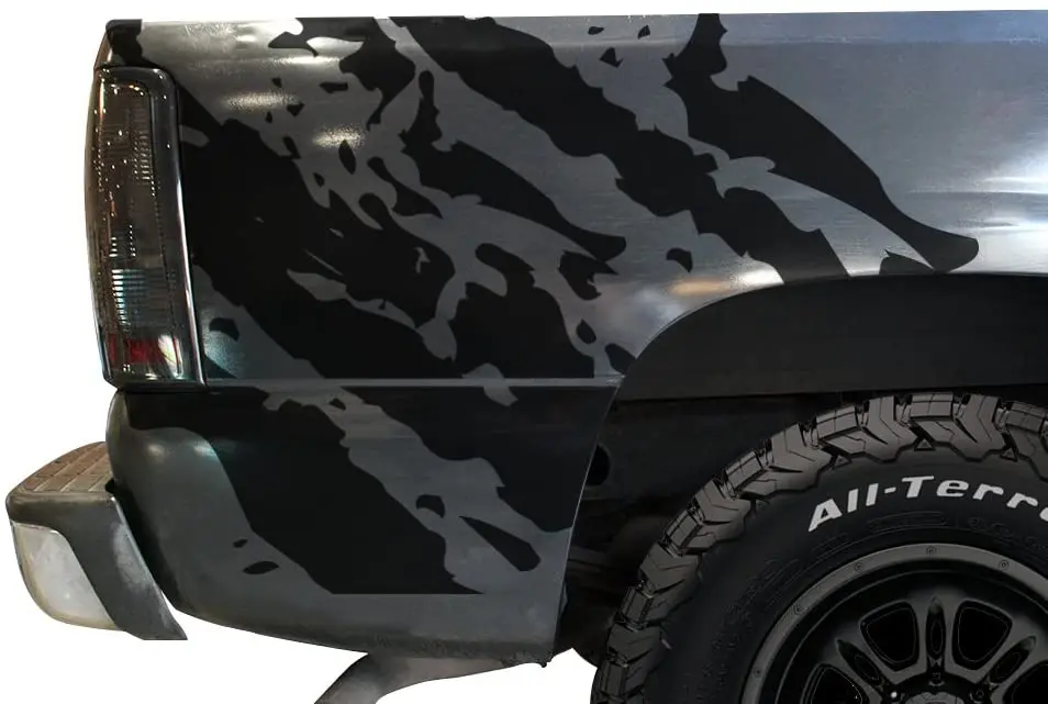 

Фабричное ремесло, рваная задняя панель, графический комплект, 3 м, Виниловая наклейка, пленка, совместимая с Chevrolet Silverado 1999-2007-матовая