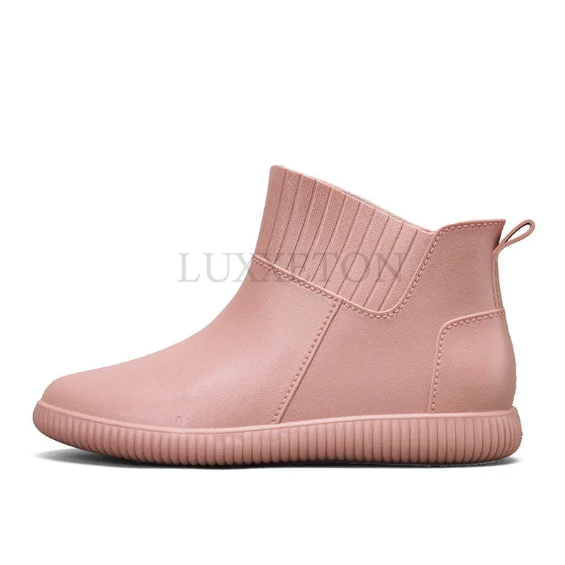 Rain Boots Women Transparent Non Slip Jelly Women Candy Color Boots  Overshoes Rubber Boots for Women Ankle Boots