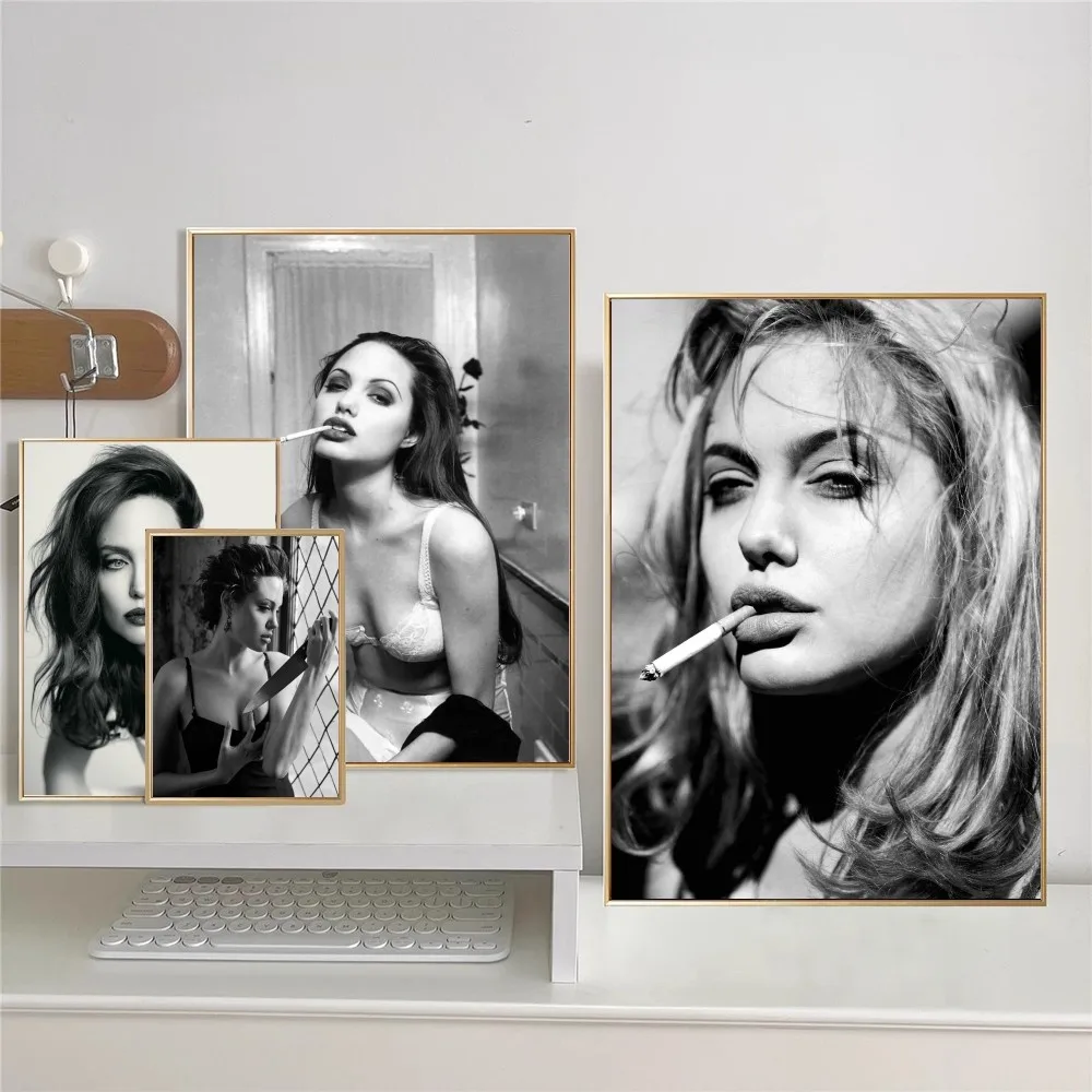 Angelina Jolie Movie Sticky Posters Vintage Room Home Bar Cafe Decor Wall