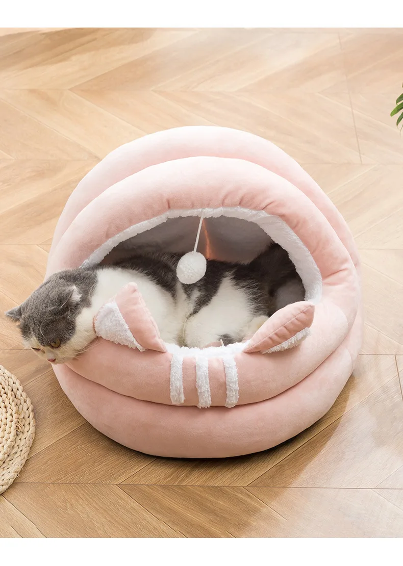 

Nest Semi Closed Pet's Nest Luxury Comfortable Cat's House Supplies Cat's Nest Villa Gatos Accesorios Caixas De Areia Gato