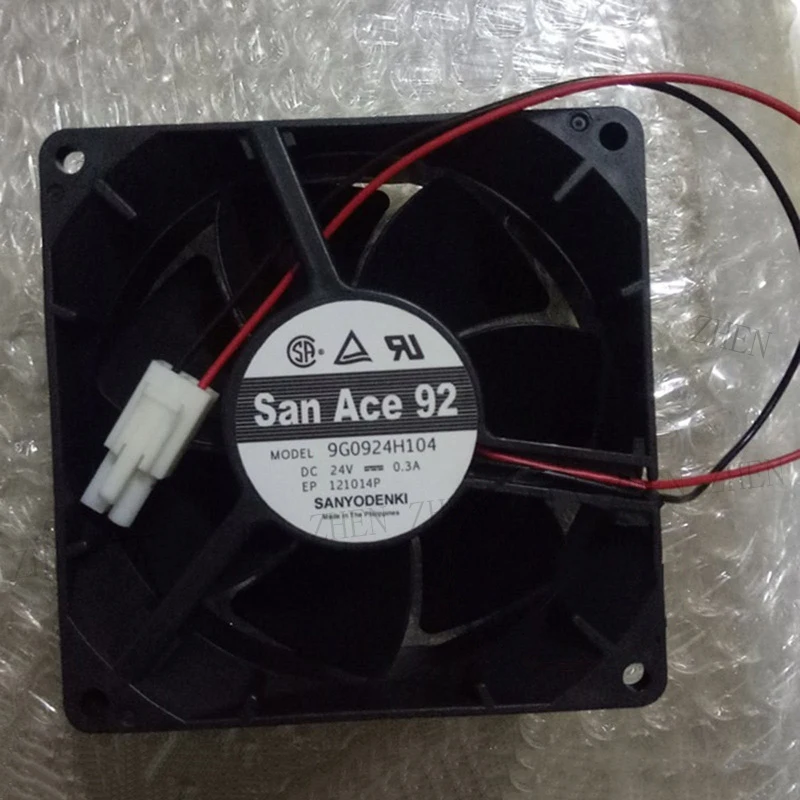 Фото Новый вентилятор охлаждения S New 9G0924H104 San Ace92 24V 0.3A для SANYO №1