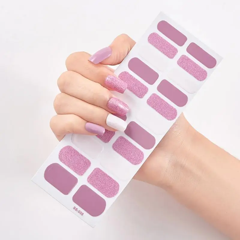 Не беспорядочный лак полоски с полным покрытием мгновенный макияж ногтей модные