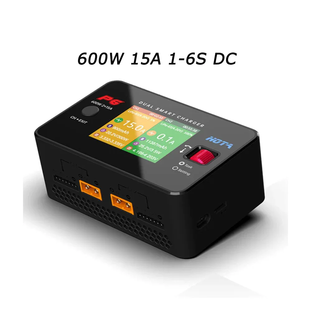 

Умное зарядное устройство HOTA P6 600W 15A 1-6S