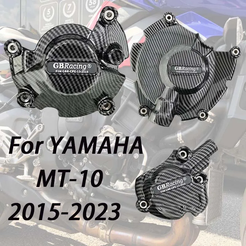

Детали для мотоциклов MT10, защита крышки двигателя MT 10 для YAMAHA MT-10 2015-2023, аксессуары для мотоциклов из углеродного волокна с принтом