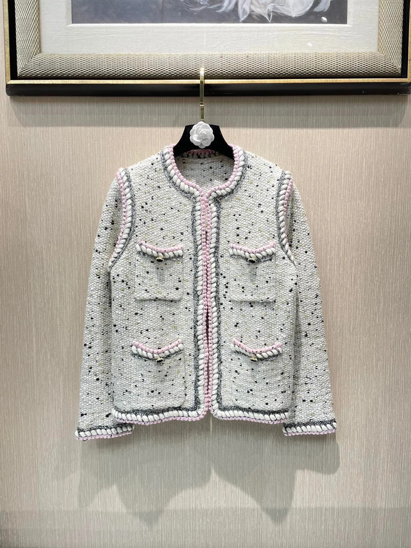 

2021 woman coat tweed jacket outerwear