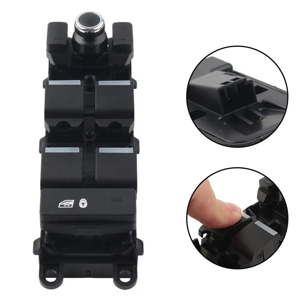 

For Land Rover Sport Master Power Glass Switch Left Brand New LR034932 1pc 2014-2017 ABS Black Auto Accessories