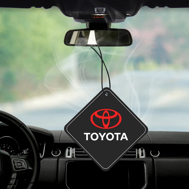 

Car Logo Aromatherapy Tablet Air Freshener Fragrance Smell Diffuser Pendant Accessories For Toyota Camry70 Chr Prius Prado Hilux