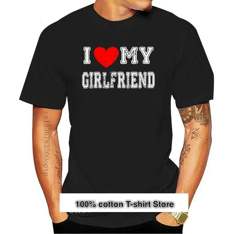 

Camiseta de "I Love My Girlfriend", regalo nuevo para novio, camiseta