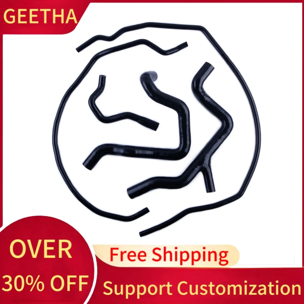 Для Ford Focus ST MK2 RS 2.5 ST225 2009 2010 2011 комплект силиконовых шлангов радиатора