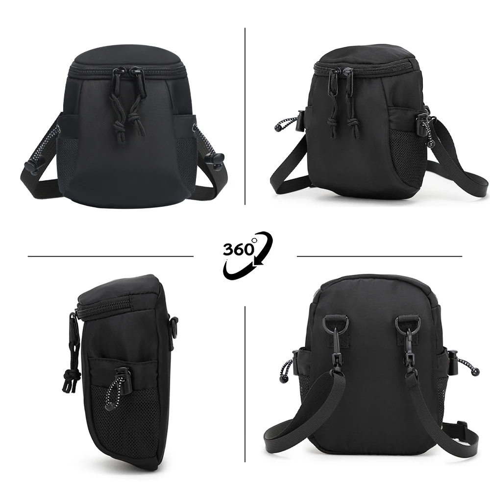 HK Men's Shouler Bag Fashion Mini Phone Bag For 6.5''Phone Light Weight Small Credit Card Bag Crossbody Bags For Men Hip-Pop