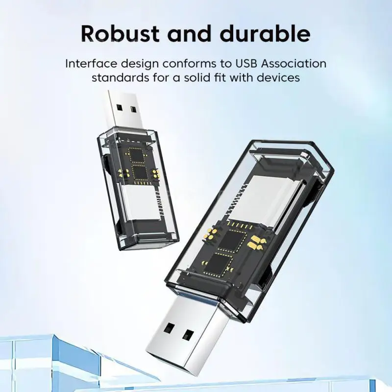 

Card Reader Card Reader Transparent Shell Convenient Tool And It Can Be Plugged And Unplugged Repeatedly Usb Port