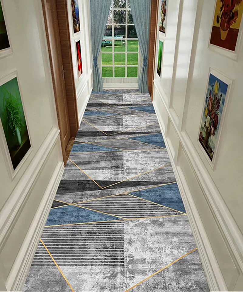 

Corridor Floor Track Carpet Large Plaid Mat For Living Room Long Modern Home Decor Full Bedroom Cover Entrance Hall Furniture