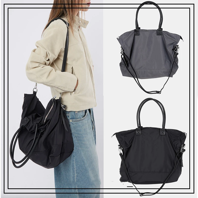 

Осенне-зимняя сумка, вместительная нейлоновая повседневная женская сумка для путешествий, багаж на короткие расстояния, легкие водонепрон...
