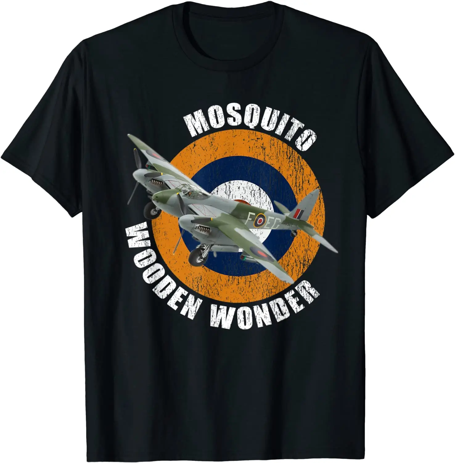

WWII Royal Air Force DH-98 Mosquito Fighter Bomber Aircraft T-Shirt. Premium Cotton Short Sleeve O-Neck Mens T Shirt New S-3XL