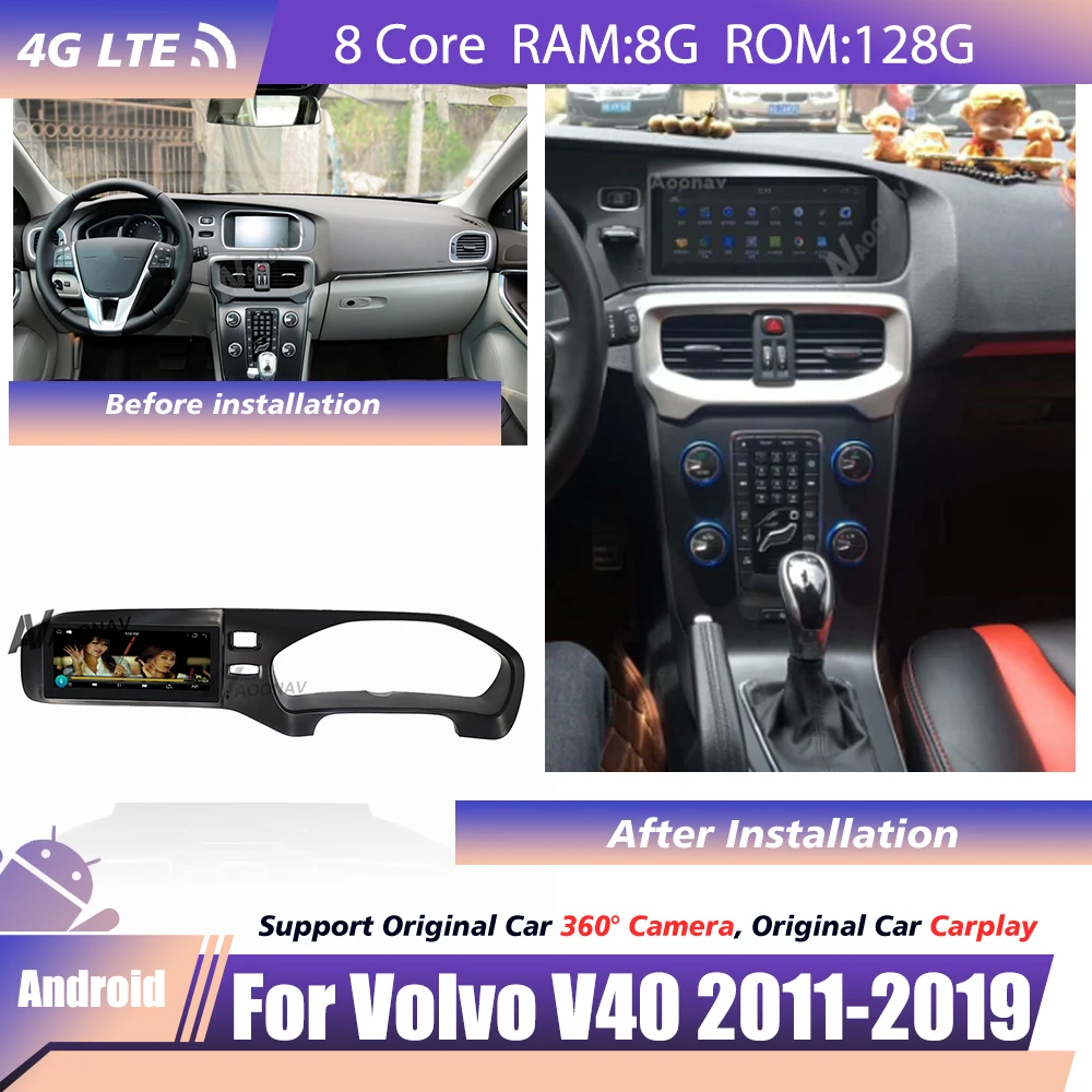 

Автомобильный радиоприемник android для Volvo V40 2011 2012 2013-2019 DVD мультимедийный автомобильный стерео плеер Беспроводная GPS-навигация