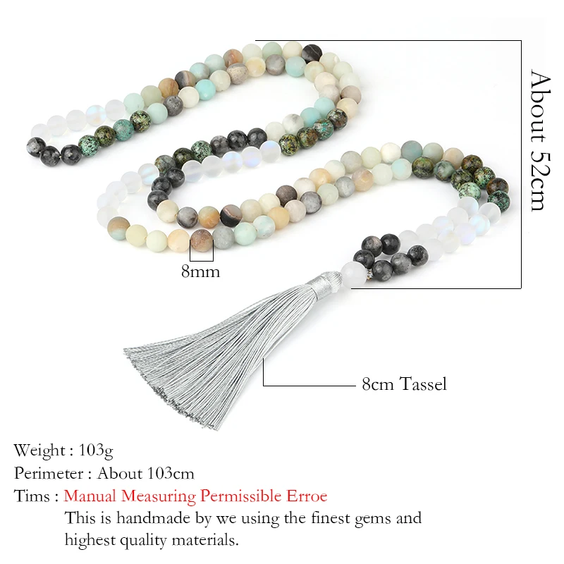 OAIITE богемный Амазонит опал мала бусы ожерелье браслет набор полудрагоценные