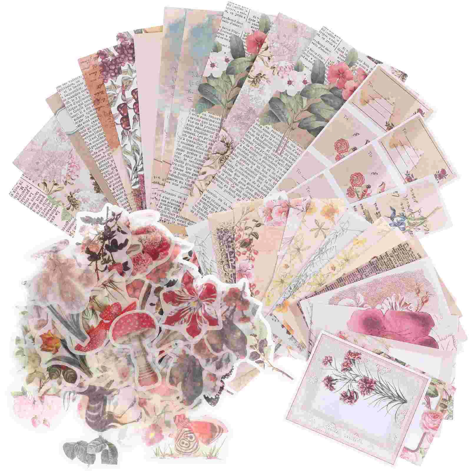 

PDA Decorative Stickers DIY Journal Material Journaling Scrapbooking Hand Account Papers Background Laptop Decals Wrapping