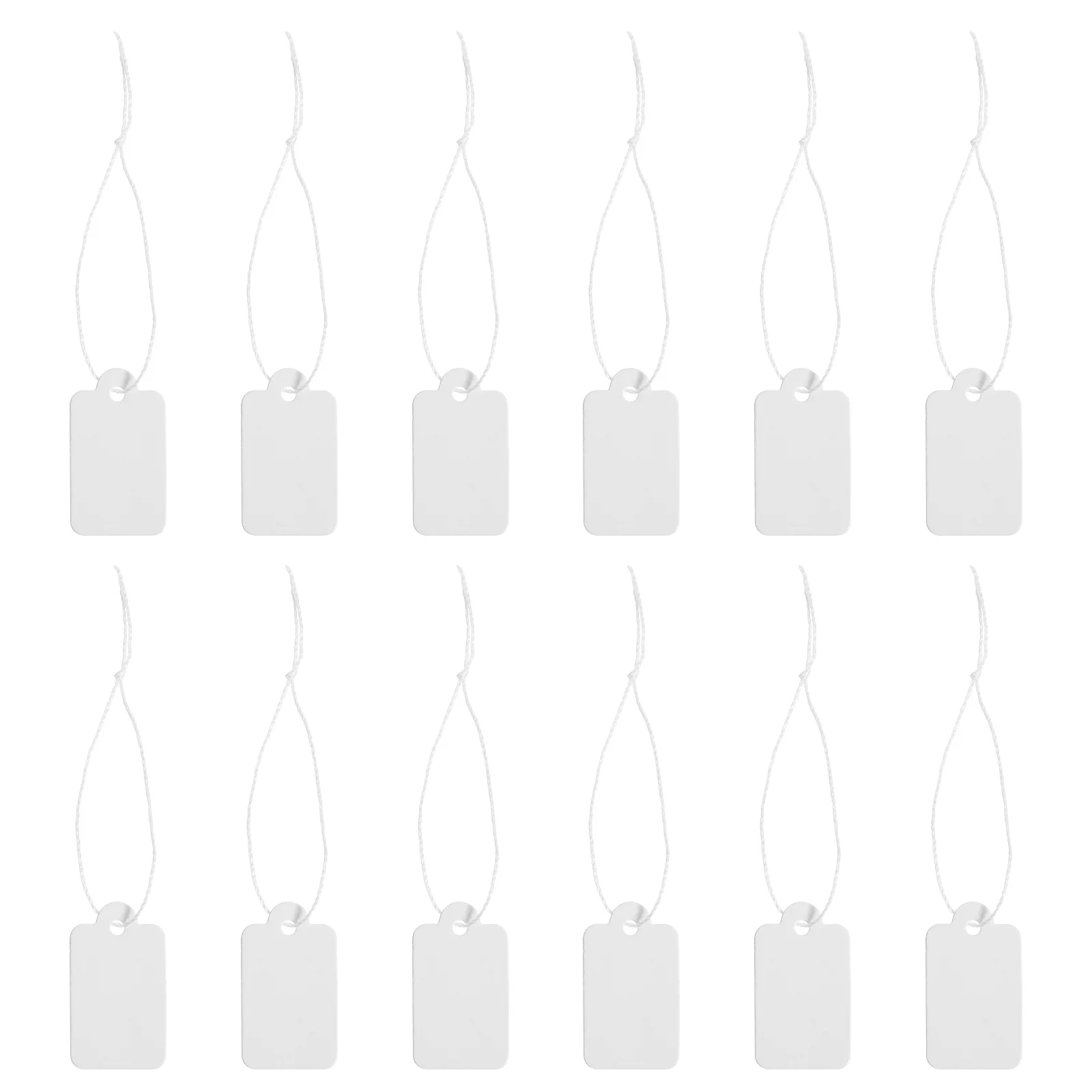 

500 Pcs Paper Tags Price Jewelry Wedding Ceremony Decorations Label Labels Clothing Marking Gift Card Hanging String