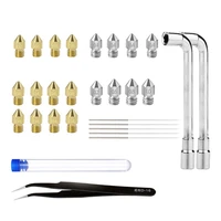 for most 3d printer nozzle cleaning replacement kits0 20 40 60 81 0mm nozzle0 35mm cleaning needlewrenchtweezers