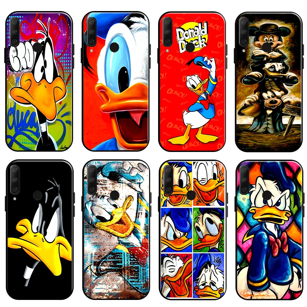 

Cartoon Don Donald Fauntleroy Duck Phone Case For Huawei Honor 10X 9X Pro Lite Honor 8X Funda Silicone Cover Back Black Coque