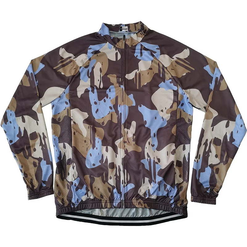 

Camo Bicycle Jacket Short Sleeve Clothes Road Top Cycling MTB Wear Downhill Energy Sweater Jersey Cyclism Man Shirt Undershirt