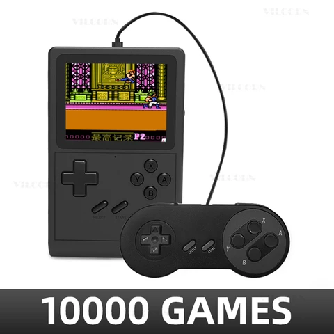 Портативная игровая консоль GB300, 3,0-дюймовый экран, игровая консоль 1000, игра для FC/SFC/GB/GBA, поддержка 2, плеер, подарок для ребенка