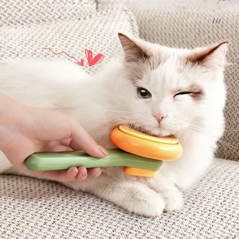 

Cat Brush Comb Pet Pumpkin Comb For Dogs Cats Dog Hair Remover Brush Pet Hair Shedding Self Cleaning Comb Pet Grooming Tools