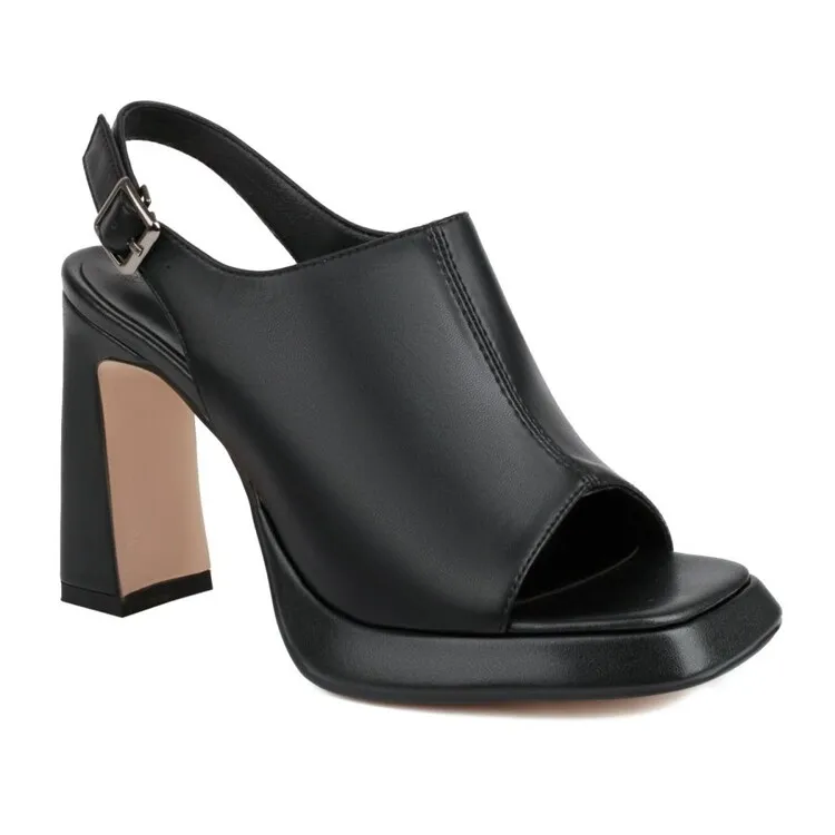 

Большой размер; Большие размеры; Квадратные носки; Модные босоножки на толстом каблуке; Женская обувь на каблуке с дизайном; Свадебные банке...