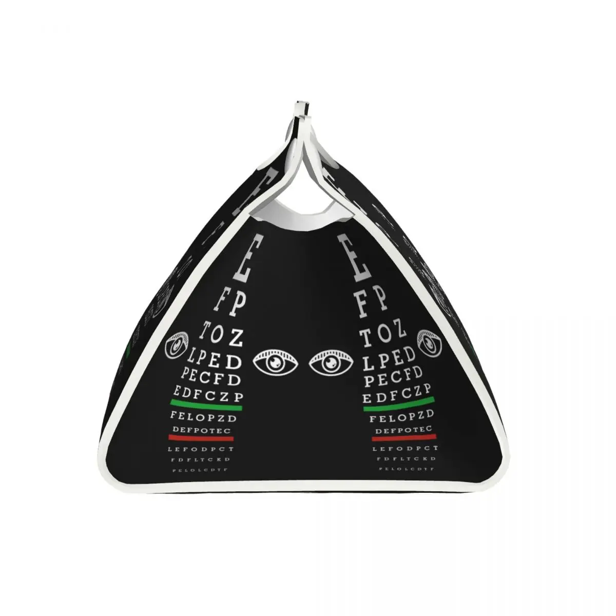 Фото Пользовательский забавный офтальмолог Snellen Eye Chart Держатель коробки для салфеток Прямоугольная искусственная кожа Коробка для салфеток для лица Крышка для автомобиля Ванная комната №3