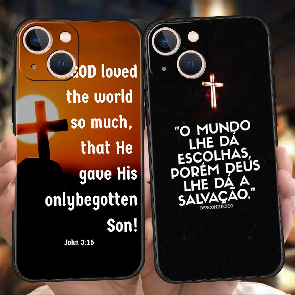 

God Jesus Pray Phone Case for iPhone 12 13 Pro Max XR XS X Bag Soft Shell for iPhone 11 7 8 Plus SE2020 Silicone Cover Funda TPU