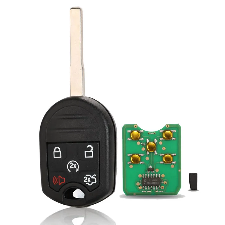 

Jingyuqin 5-кнопочный дистанционный брелок для Ford Expedition Explorer Taurus Flex 315 МГц с чипом 4D63-80 бит FCC: CWTWB1U793