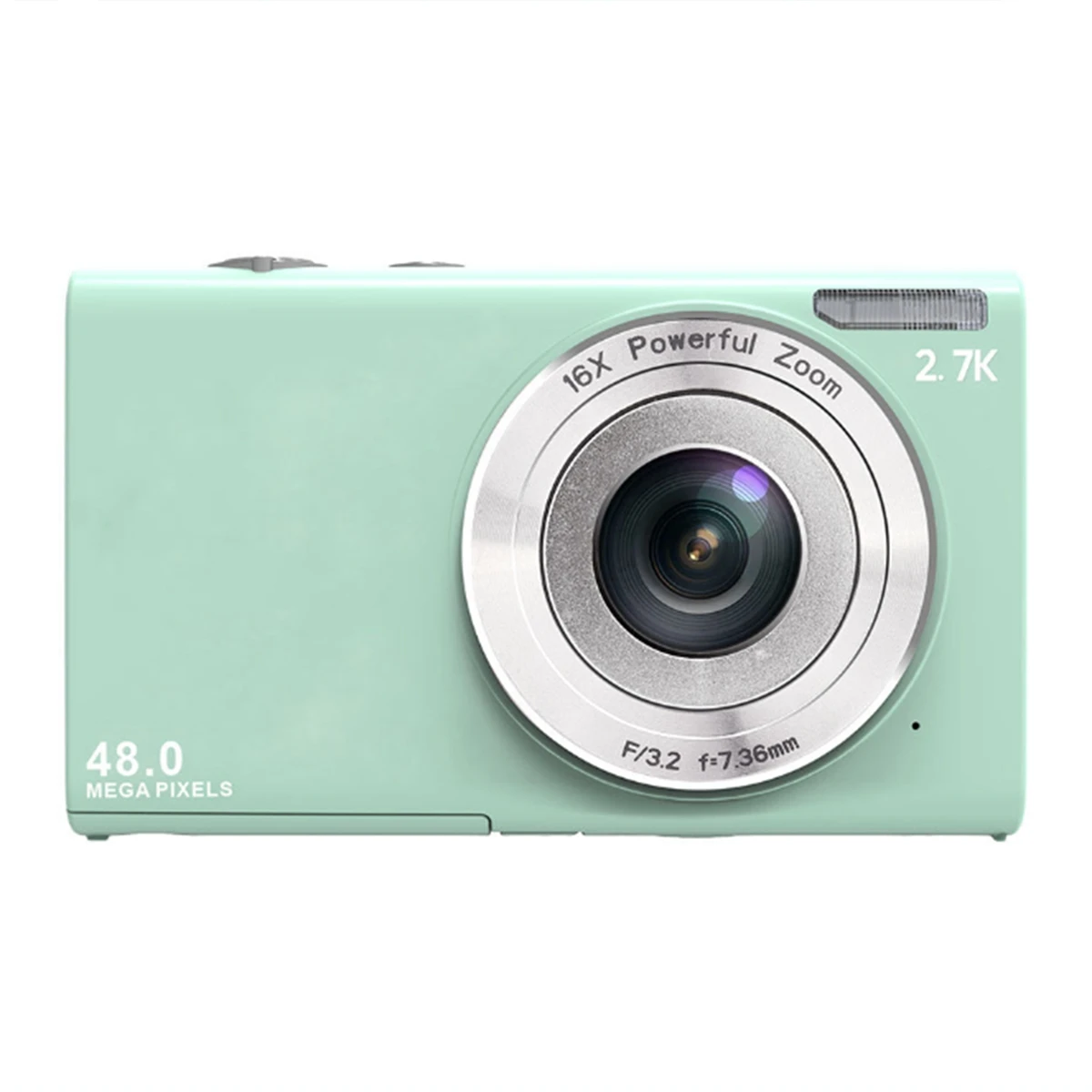 

2.88 Inch Vlogging 48Mega 48Mp Hd Digital Camera with 16X Digital Zoom Student Children's Photo Camera Green