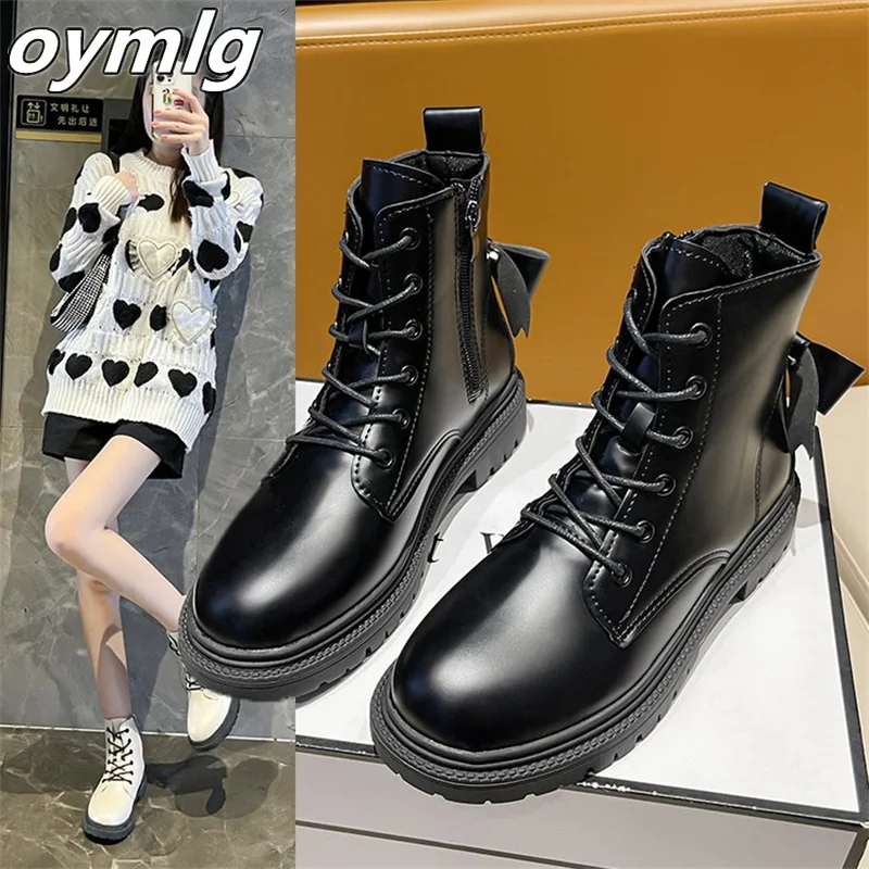 

Fashion women's boots 2022 new women's shoes winter plus velvet bows are thin and thick womens boots