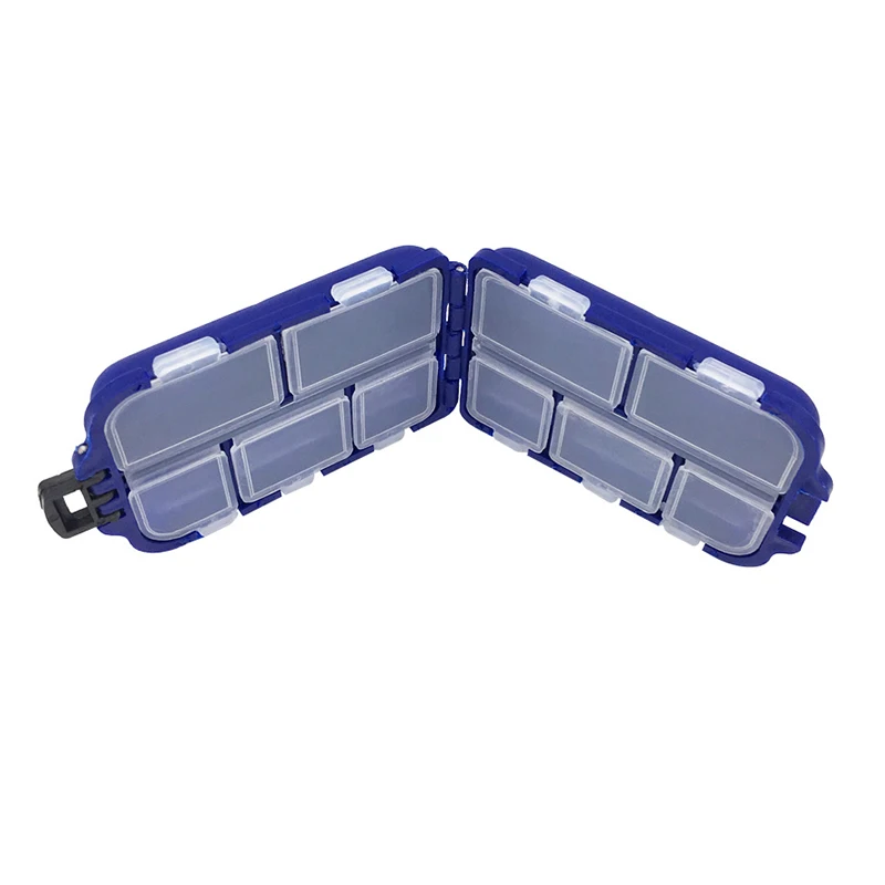 Дорожный удобный контейнер для лекарств 10 отделений органайзер таблеток 1 шт. |