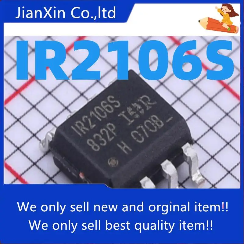 20 шт., 100% оригинальная новинка, брикет IR2106S/IR2106STRPBF SOP8