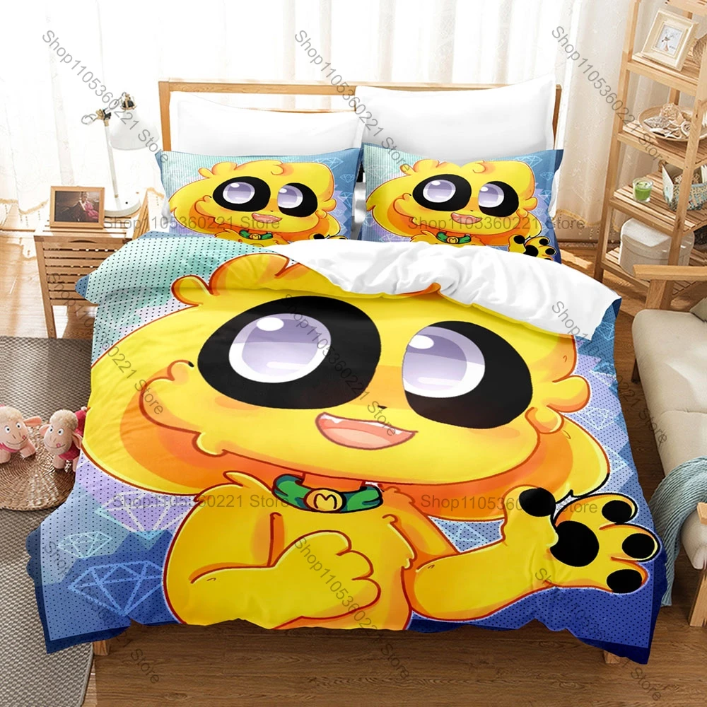 Фото Милый мультяшный постер-коллаж с персонажами Los Compas Mikecrack Squad и комплект постельного белья для коллекционеров испанских игровых товаров №1
