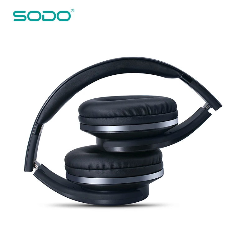 Bluetooth-гарнитура SODO MH1 2 в 1 складная с микрофоном |