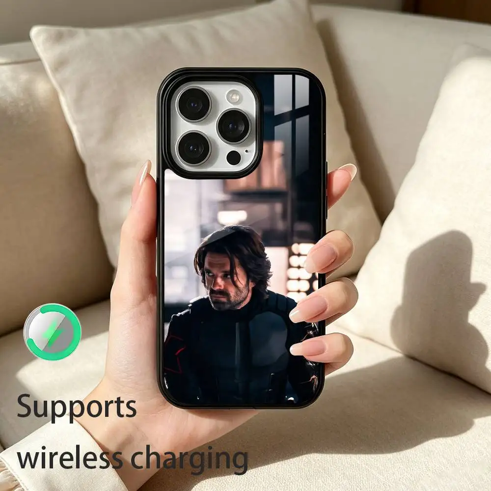 Фото Чехол для телефона B-Bucky-Barnes Winter-S-Soldier для iPhone 12, 13, 14, 15, 16, 17 Pro Max Plus с поддержкой беспроводной зарядки. №5