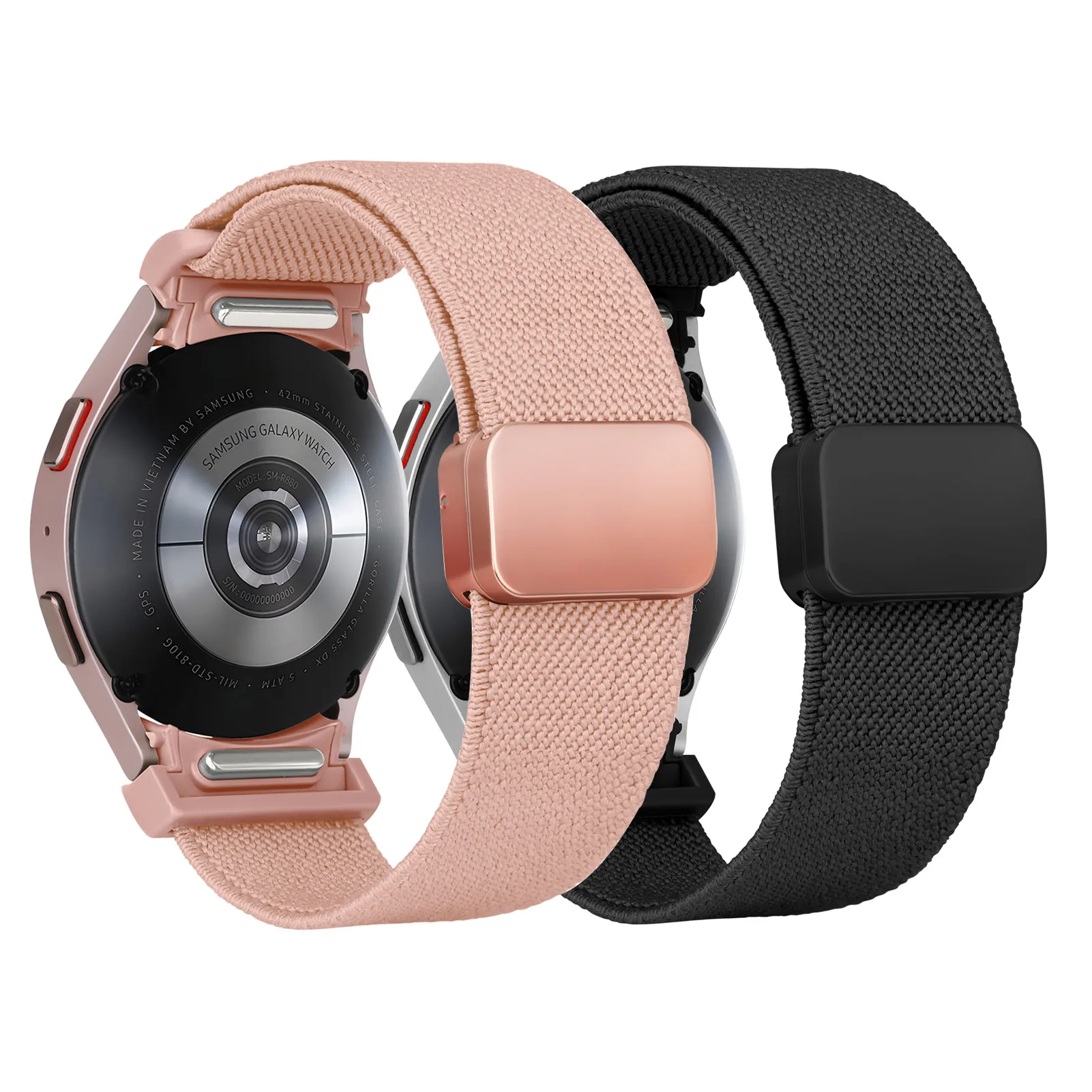 Ремешок нейлоновый для Samsung Galaxy Watch 6 4 classic/5 pro 47 мм 43 44 40