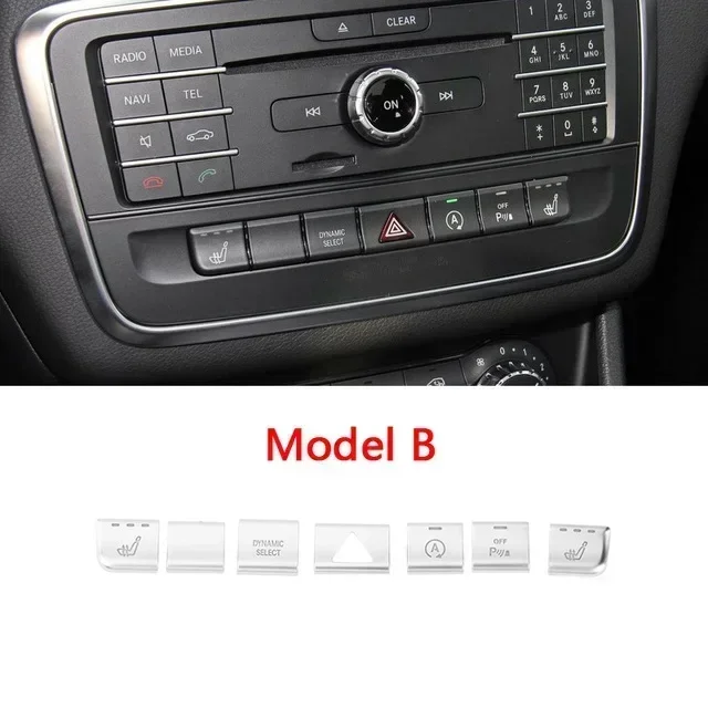 

Автомобильная консоль кондиционер кнопки наклейки отделка для Mercedes Benz GLA X156 CLA C117 A B класс W176 W246 Авто интерьерные наклейки