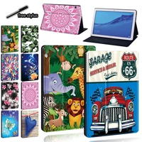 for huawei mediapad m5 lite 10 1m5 10 8mediapad t5 10 10 1t3 8 0t3 10 9 6 inch tablet pu leather folio stand cover stylus