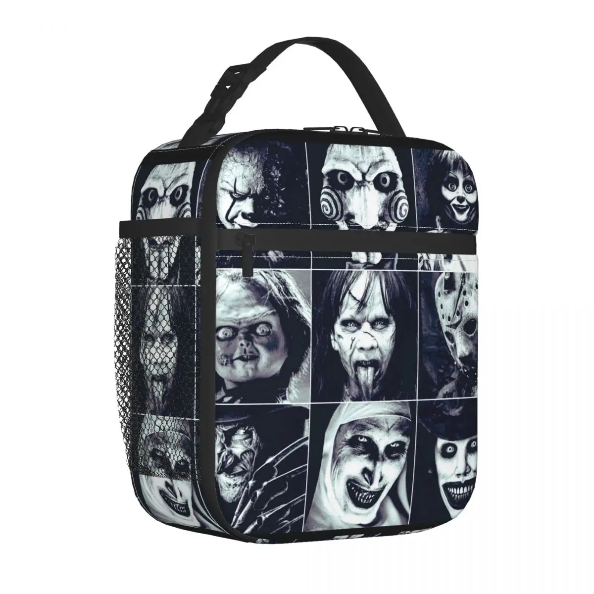 

Horror Movie Gothic Insulated Lunch Bag High Capacity Scream Team Chucky Lunch Container Thermal Bag Tote Lunch Box Work Travel
