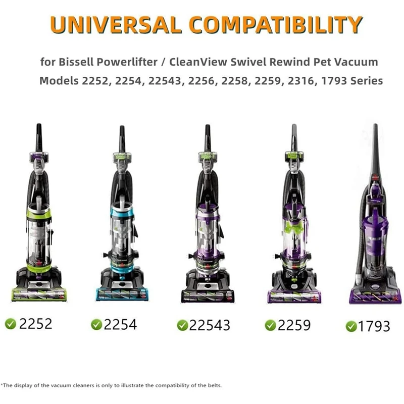 Сменный ролик для пылесоса Bissell 2252 2253 2254 22543 2255 2256 2258 2489 24899 1327 1333 Crosswave