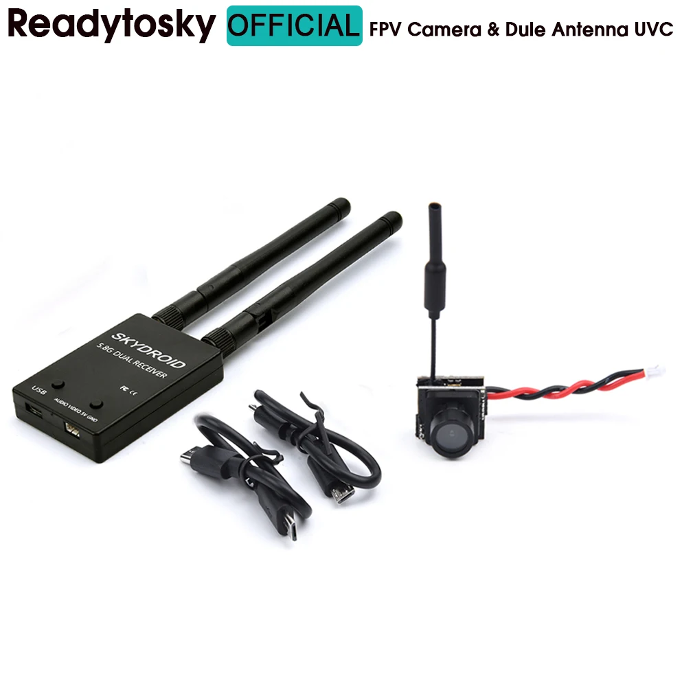 

Super Light AIO Camera 600TVL 5.8G 25mw FPV Transmitter HD Micro CMOS 120° PAL 5V 220mA & Skydroid Antenna FUAV UVC For RC Drone