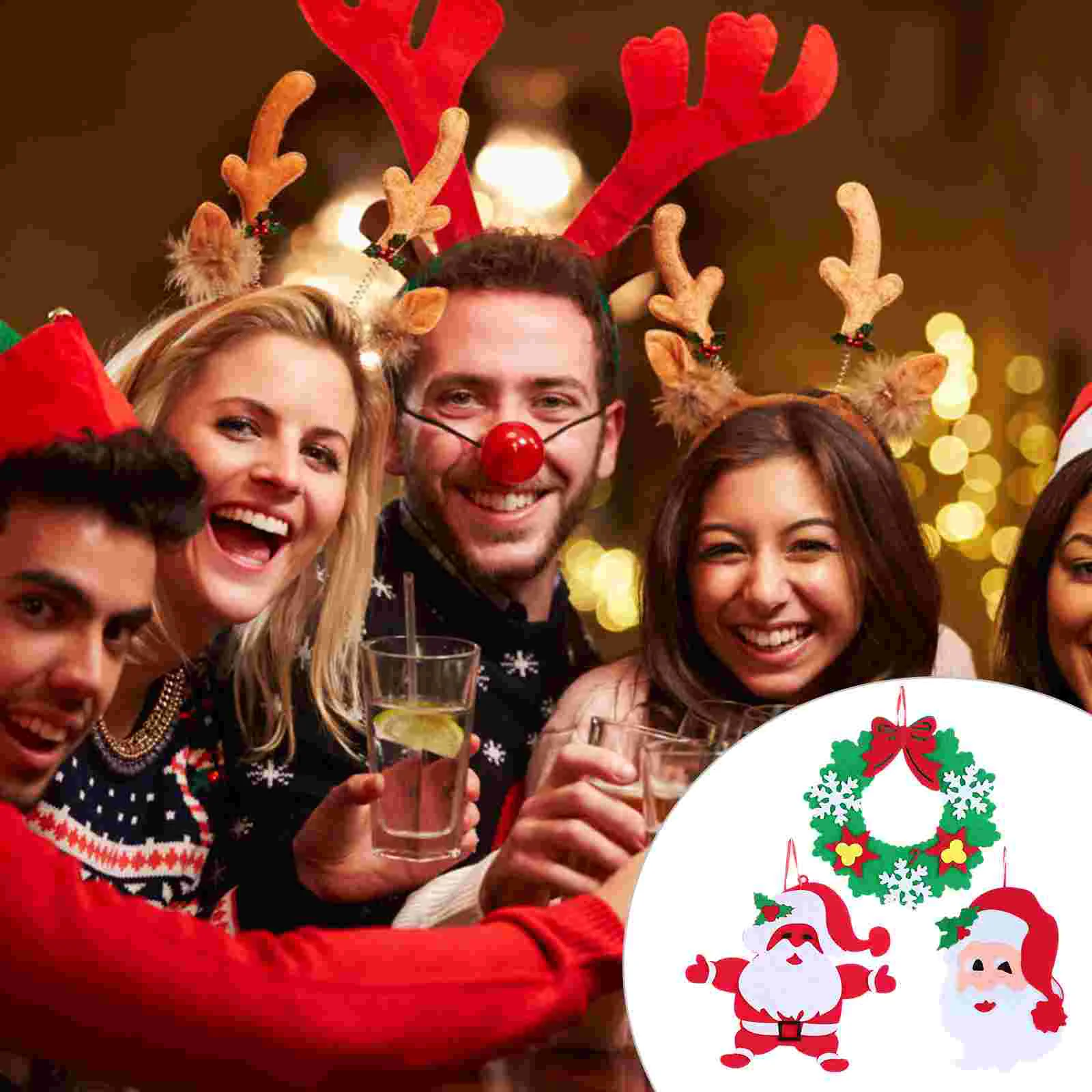 

6pcs Creative Practical Xmas Decoration Party Supplies Xmas Ornament Xmas Pendant Home Ornament